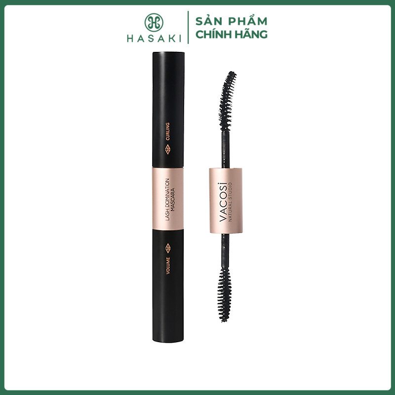 Mascara 2 Đầu Vacosi Làm Dài & Cong Mi Natural Lash Domination