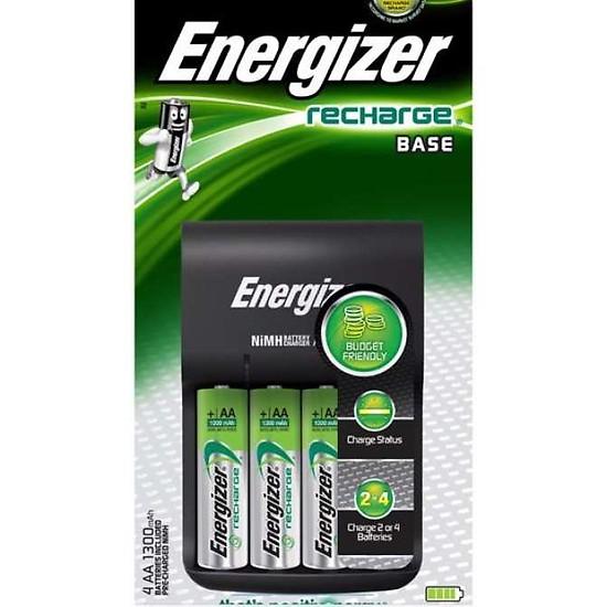 Bộ sạc 4 pin AA/AAA Recharge Base Energizer kèm 4 viên pin AA 1300mAh Energizer - Điện Việt