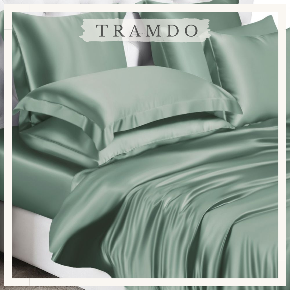 Vỏ Gối Nằm TRAMDO BEDDING 50x70cm Lụa Satin Silk (nhiều màu)