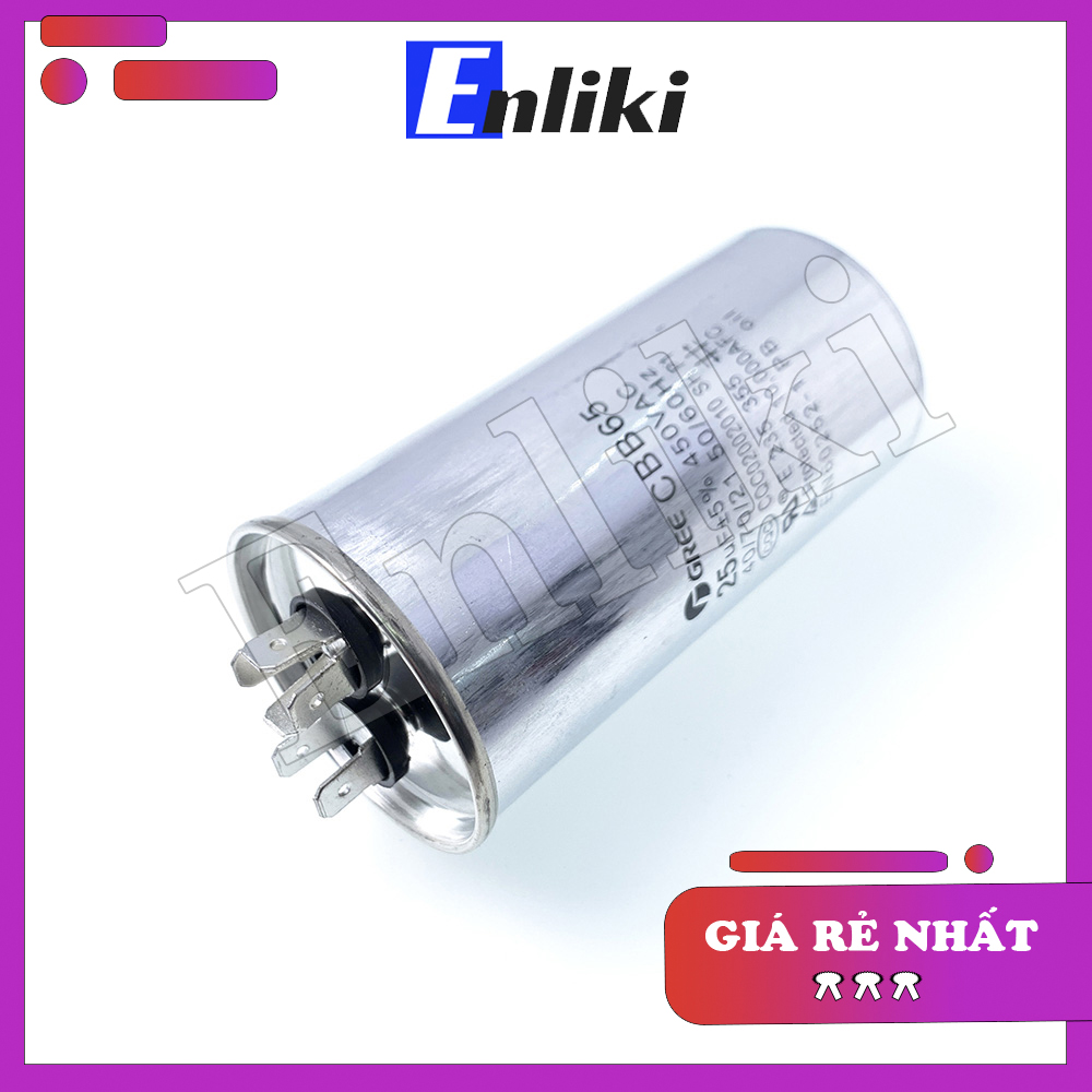 Tụ 25uF 450VAC CBB65A