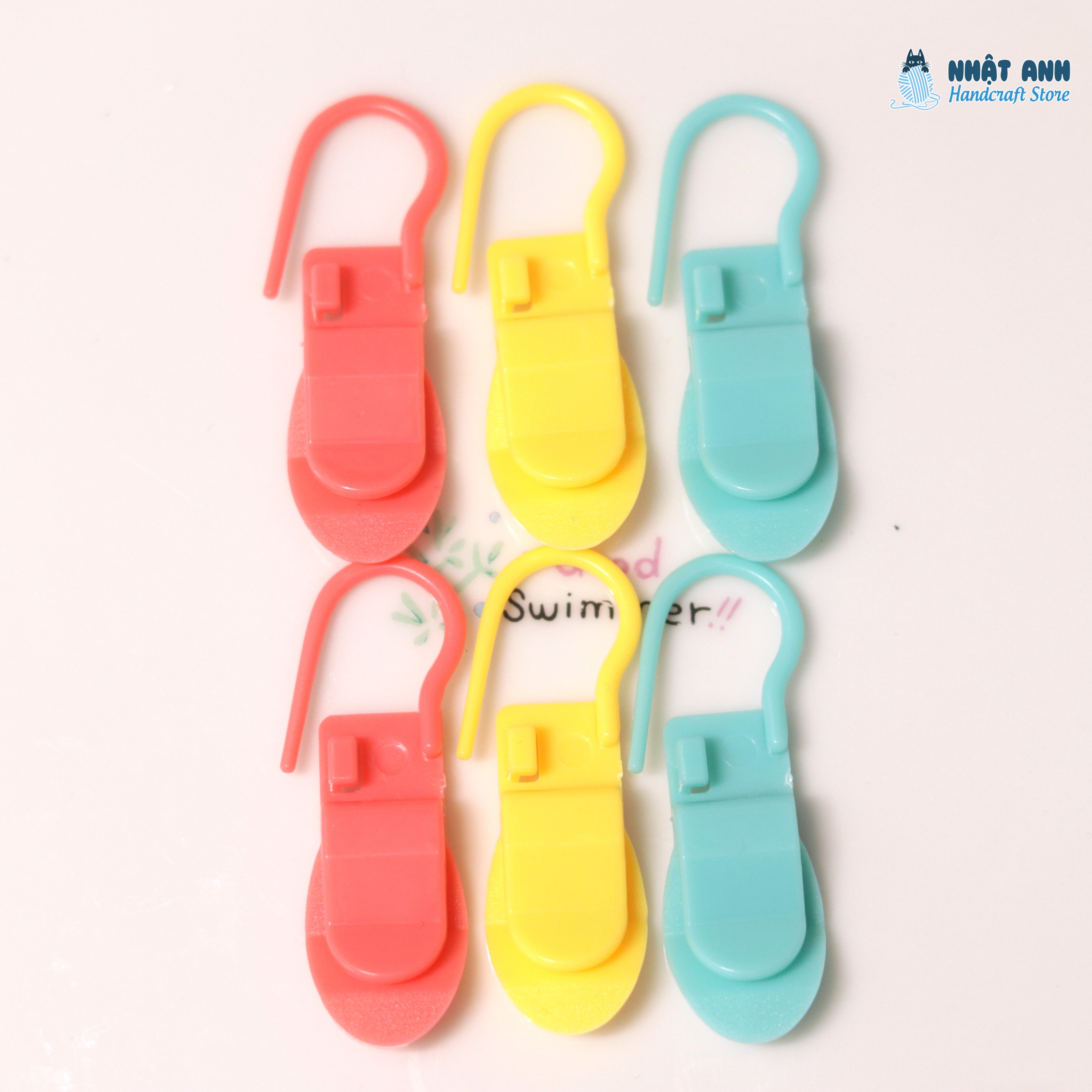 Móc đánh dấu len nhựa (set 6 cái)