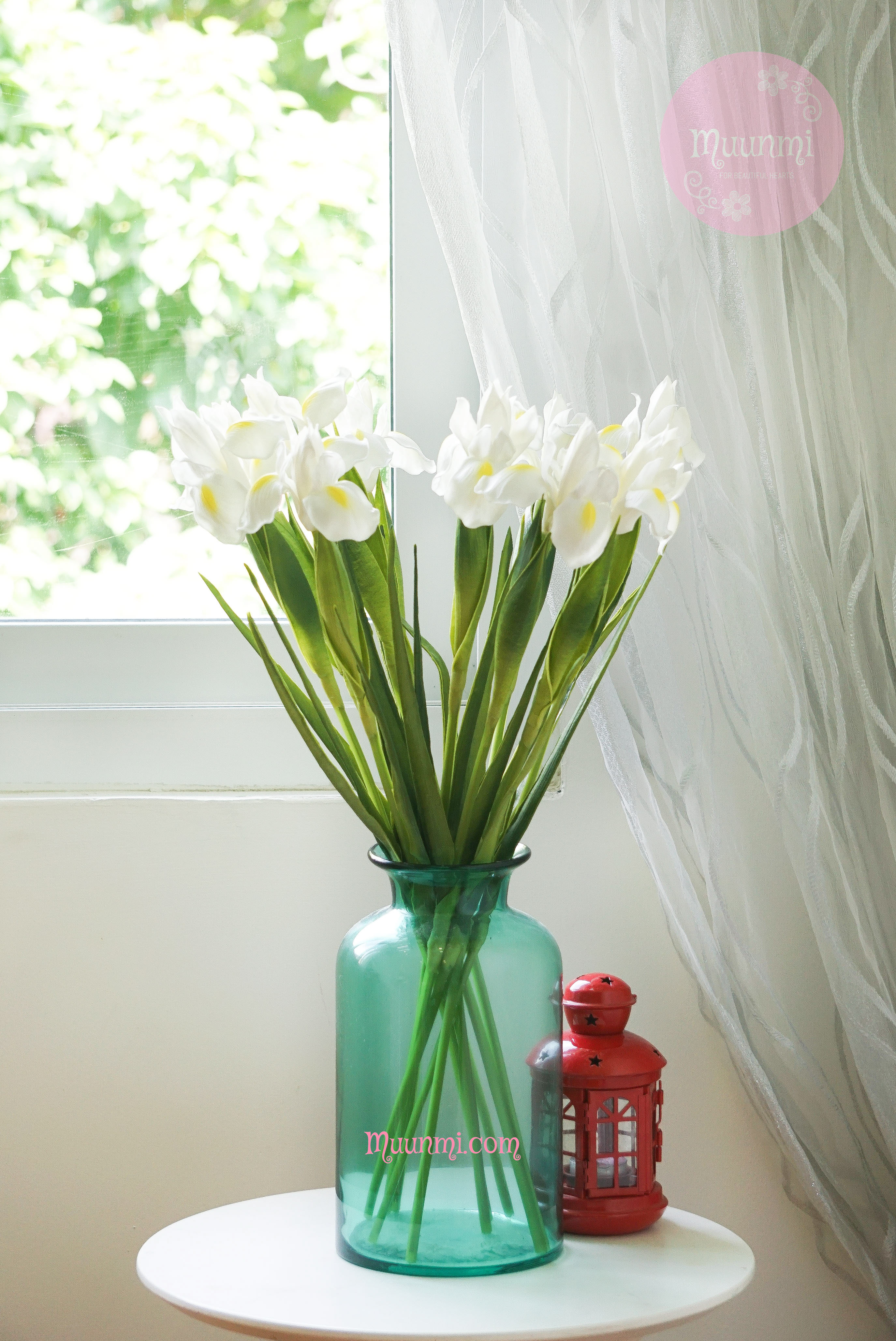 Hoa lụa 🌸 | Hoa DIÊN VĨ đẹp nhẹ nhàng thanh nhã ( 2 màu Vàng + Trắng)