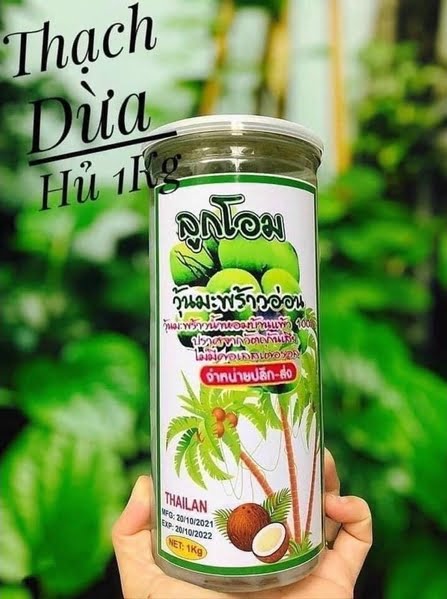 Thạch Dừa Thái Lan Siêu Ngon - hủ 1kg