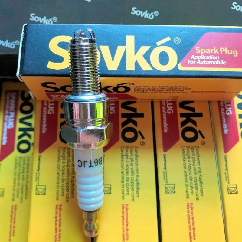 Bugi Sovko 3 chấu A6TJC (công nghệ Đức chân ngắn ba chân)