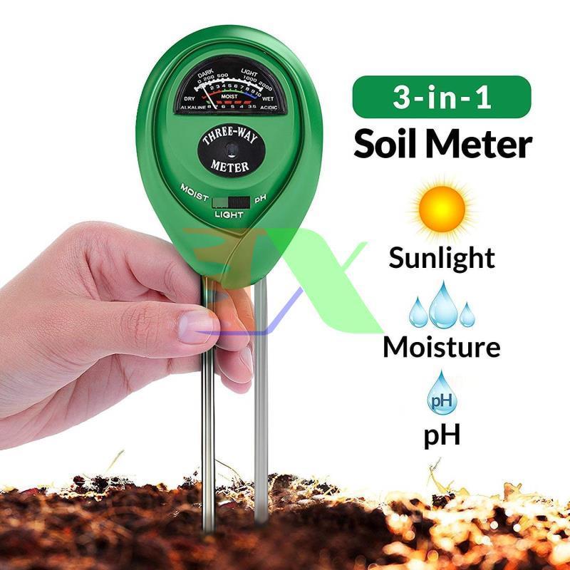 Máy đo PH cơ PH-3.1T, Dụng cụ đo độ PH đất 3 trong 1, Que thử PH, Độ ẩm, Ánh sáng, Đo PH đầm, bùn, đo PH đất trồng