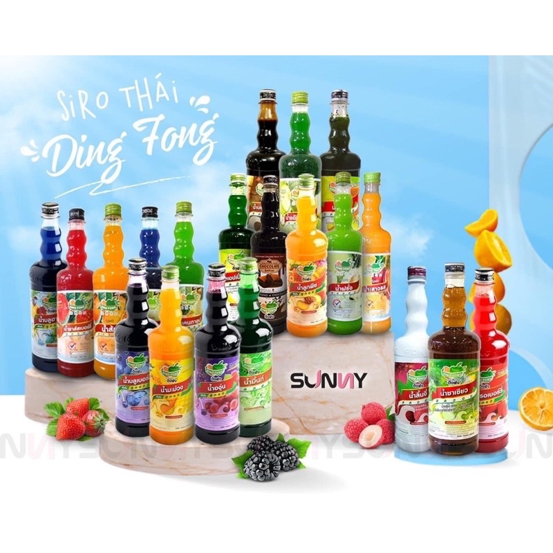 Siro trái cây Thái Lan Ding Fong 100ml