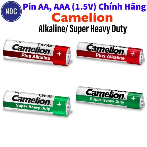 [CHÍNH HÃNG] Vỉ 2 Viên Pin AA, AAA Plus Alkaline/ Super Heavy Duty CAMELION 1.5V