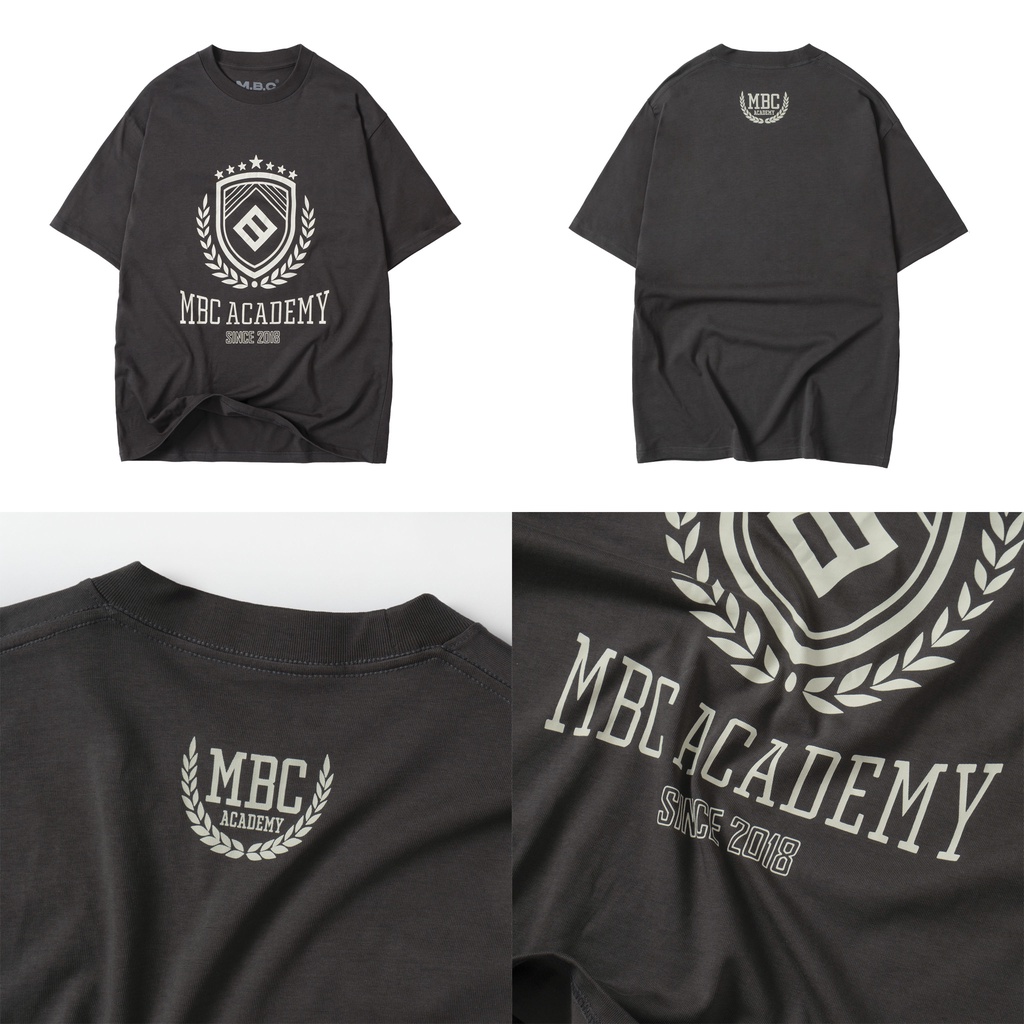 Áo Thun Cổ Tròn MBC Academy - Brown/Navy/Green/Dark Gray