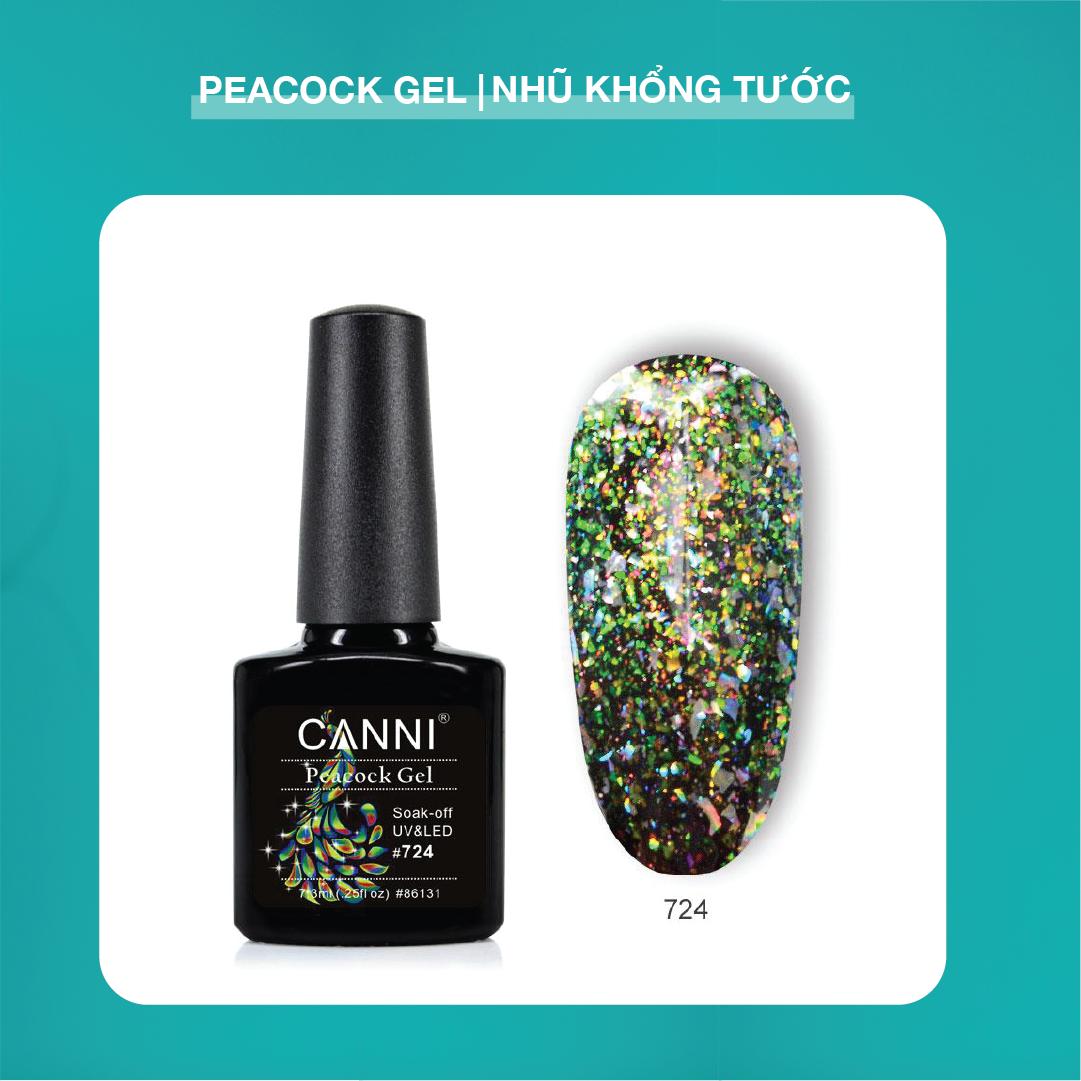 [HCM]CANNI Peacock Nhũ Khổng Tước 7.3ml