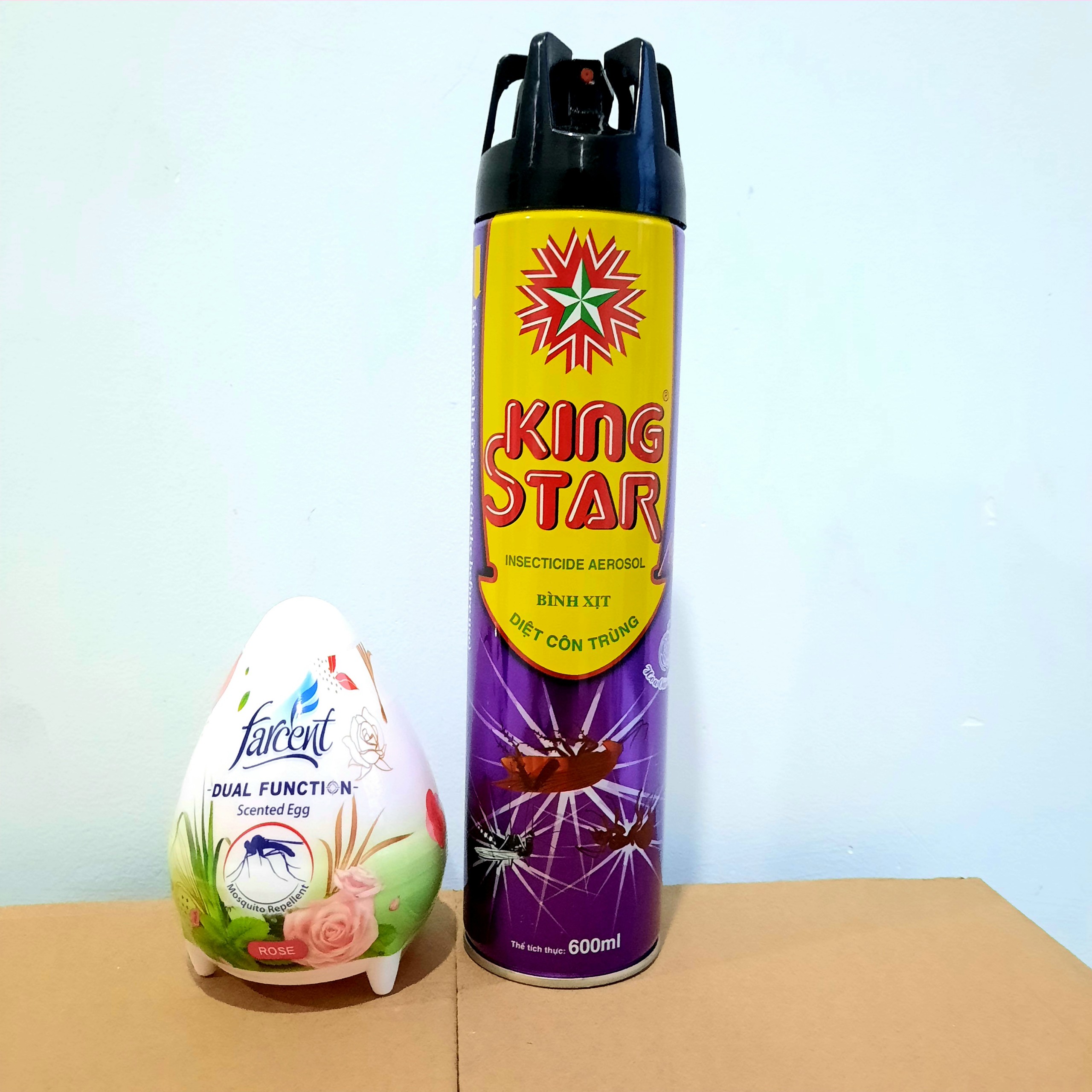 COMBO 1 BÌNH XỊT MUỖI+ 1 SÁP ĐUỔI MUỖI, Kingstar - [600ml + 170g]