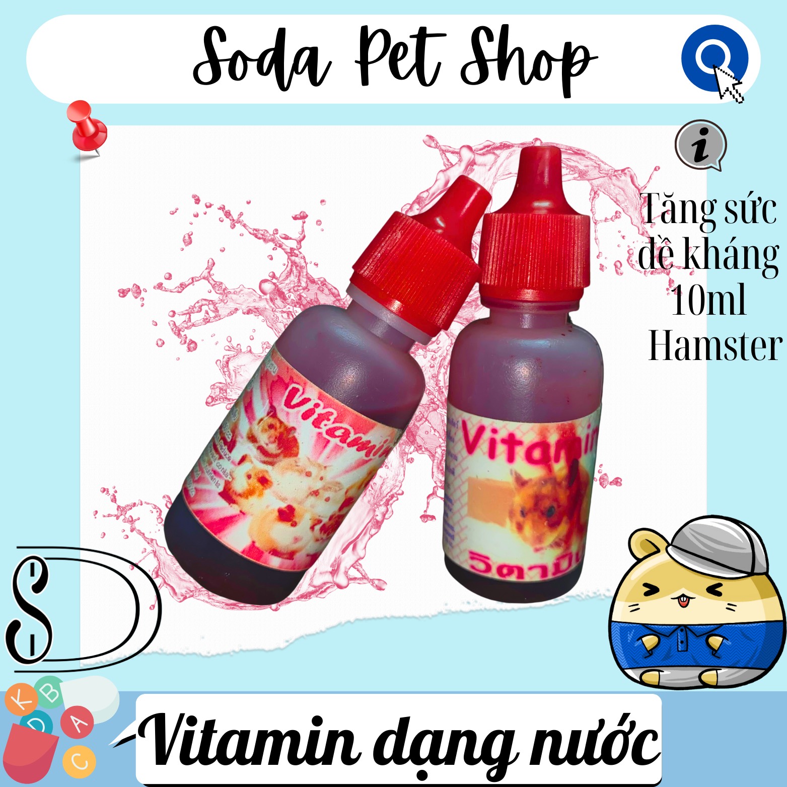 Vitamin Dạng Nước 10ml Cho Hamster