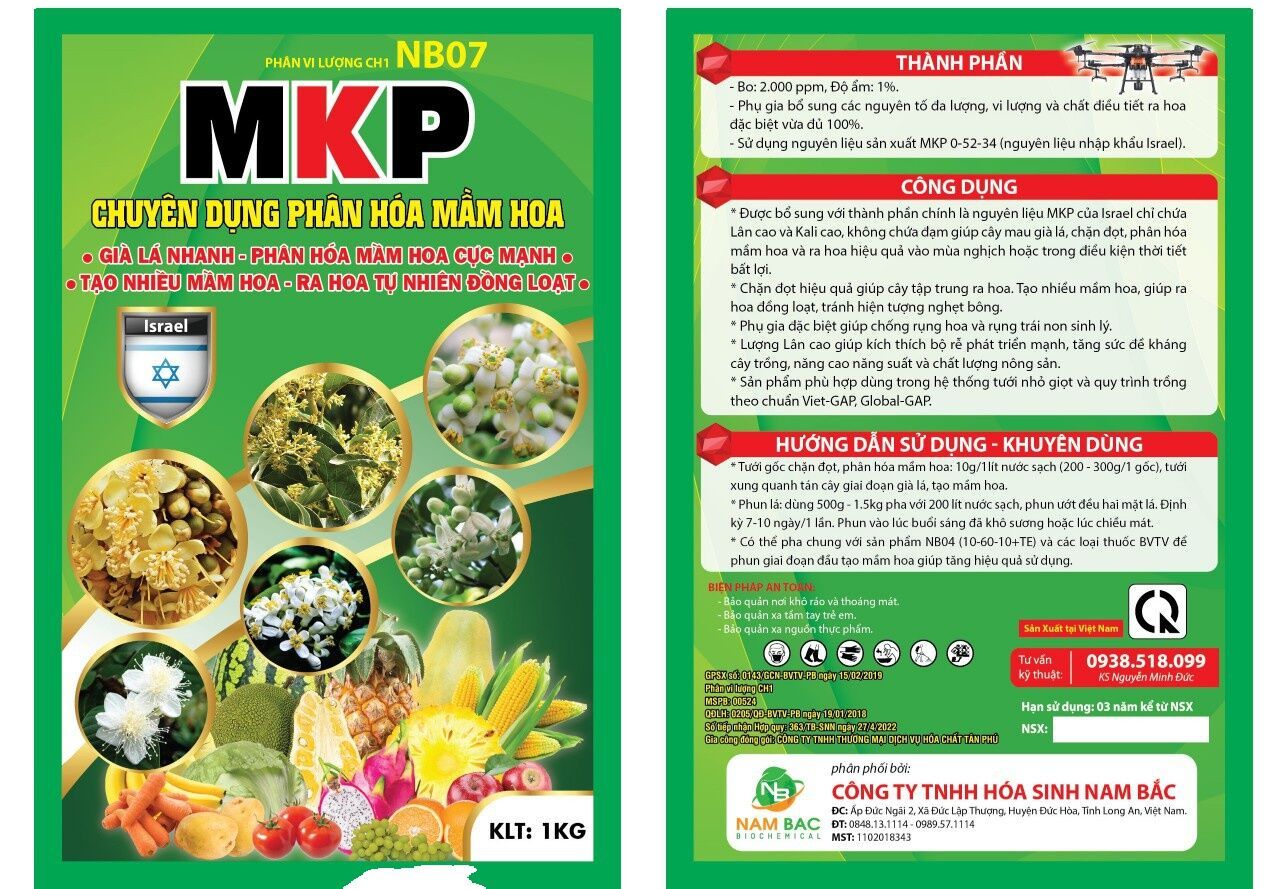 (PBL) Phân bón MKP- 1KG Loại I