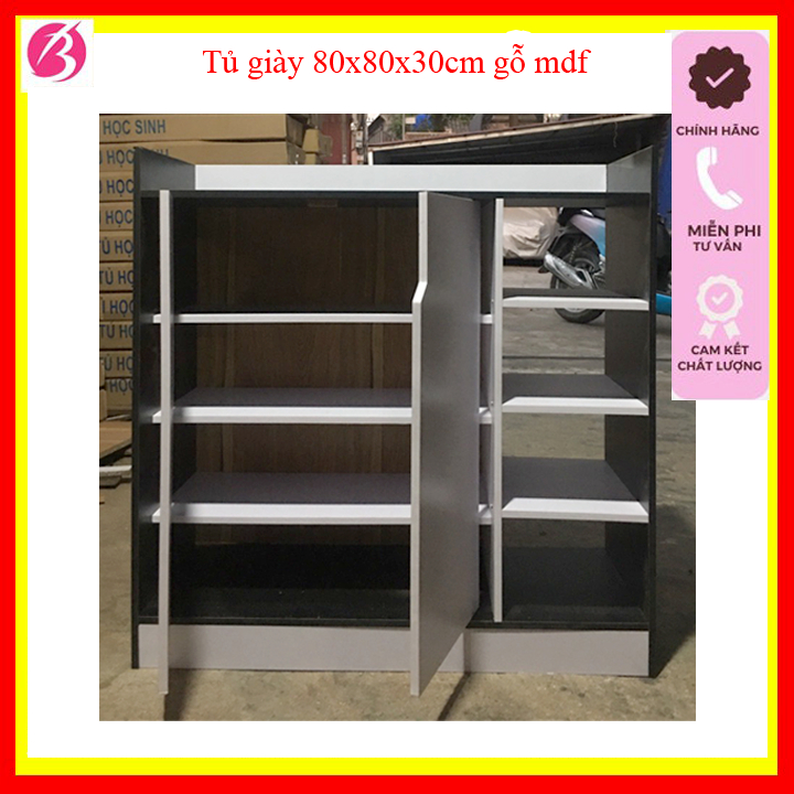 Tủ giày, kệ sắp xếp giày gỗ 5 tầng, nhựa ép mdf siêu bền đẹp chống thấm nước