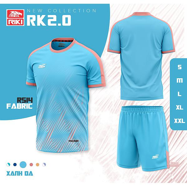 Bộ quần áo thể thao bóng đá riki cv rk2.0 cao cấp, sản phẩm mới nhất 2023