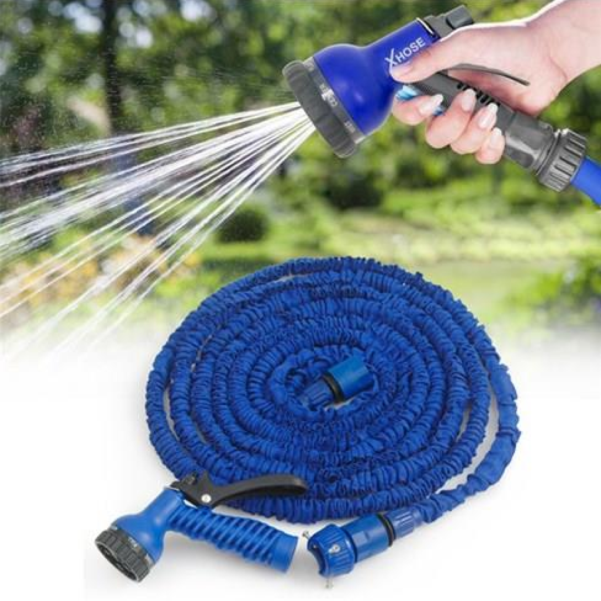 Bộ vòi xịt nước thông minh 30m Magic Hose (Màu xanh đậm)