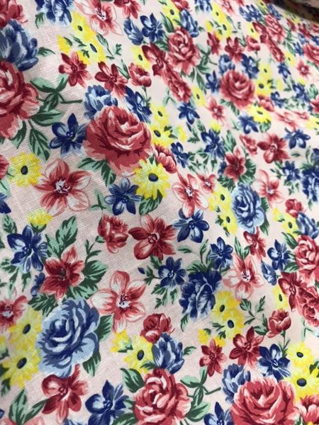 Vải linen hoa Hồng xinh đẹp!