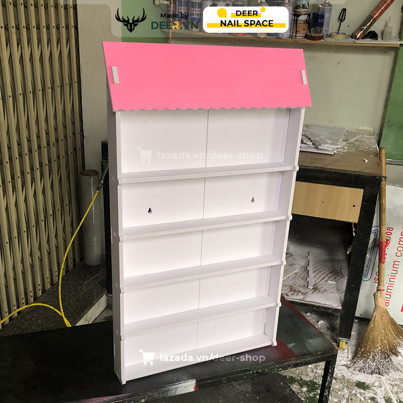 Deer-shelf for water nail polish pedicure hanging wall