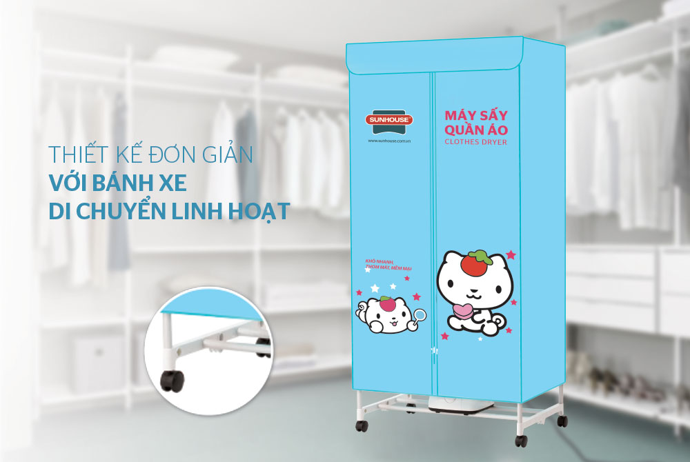 Máy sấy quần áo SUNHOUSE SHD2702