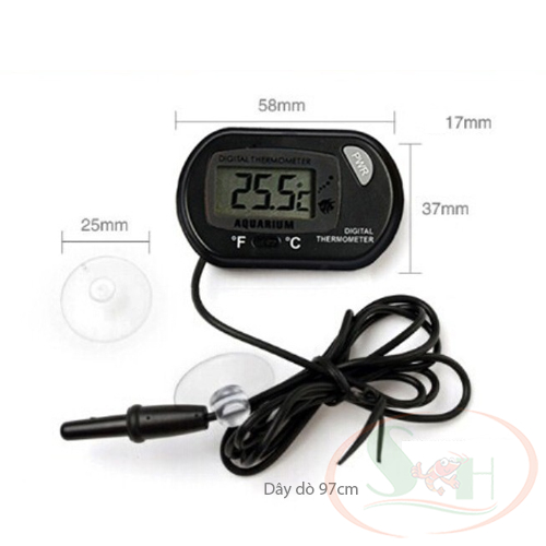 Nhiệt kế điện tử đo nhiệt độ bể cá tép Digital Thermometer màn hình LCD