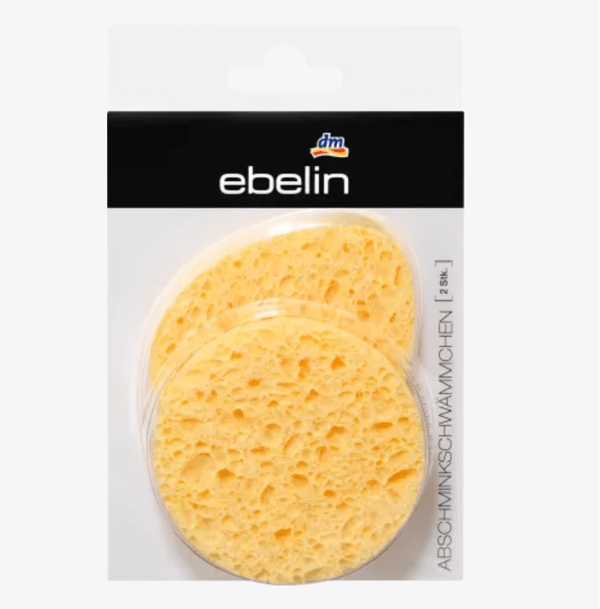 Miếng Bọt biển rửa mặt Ebelin Đức gồm 2 miếng Kháng khuẩn