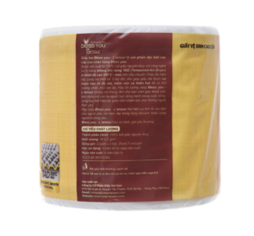 [HCM]1 CÂY (10 LỐC) GIẤY VỆ SINH BLESS YOU LAMOUR ( 100 CUỘN)