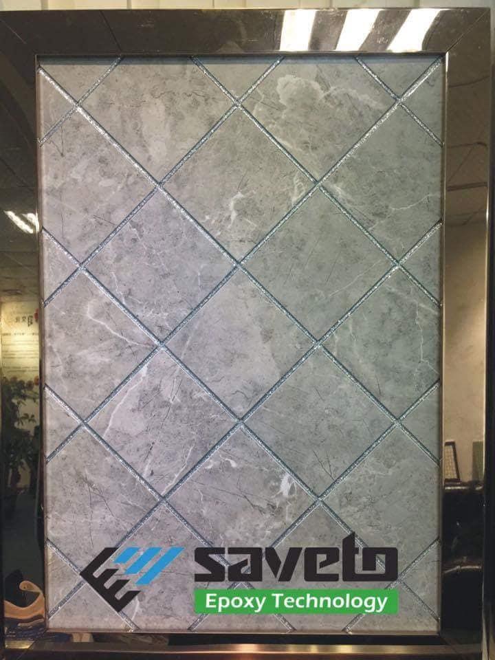 Keo chít mạch (chà ron) cao cấp Saveto-Màu Ghi S12 (kèm 2 vòi)