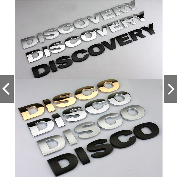 Chữ Nổi DISCOVERY 3D Trang Trí Xe Ô TÔ
