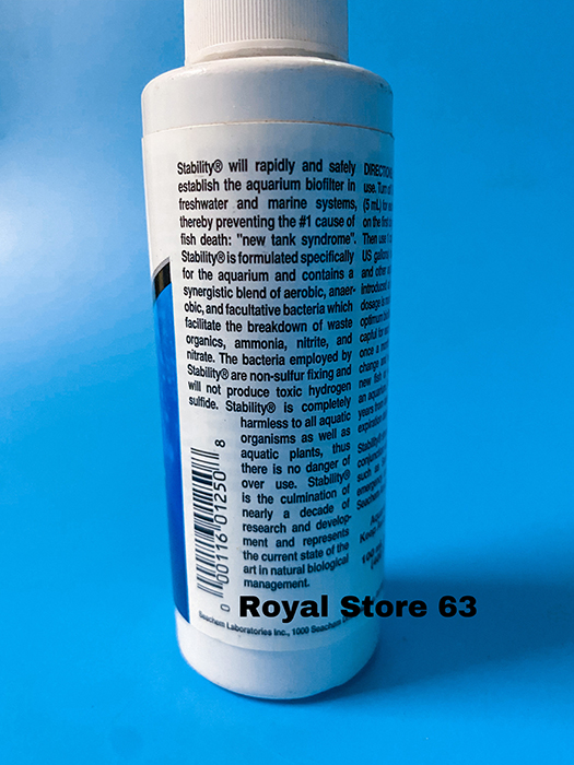 Stability Seachem vi sinh sống cho bể thủy sinh chai 100ml