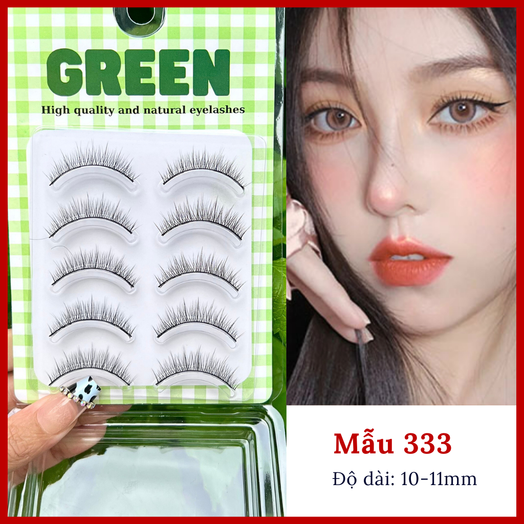 Lông Mi giả gân đen tự nhiên