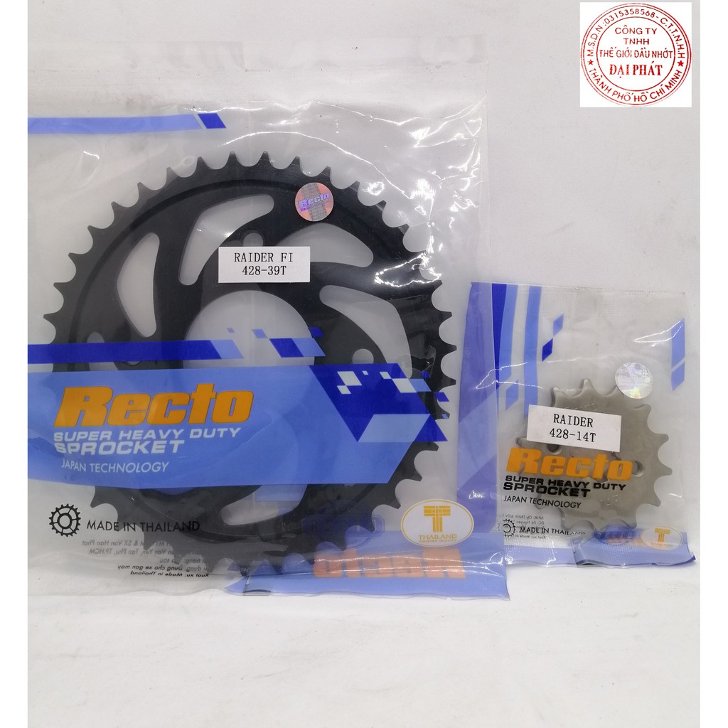 [HCM]Nhông dĩa Recto dành cho Raider/Satria Fi (Hàng chính hãng)