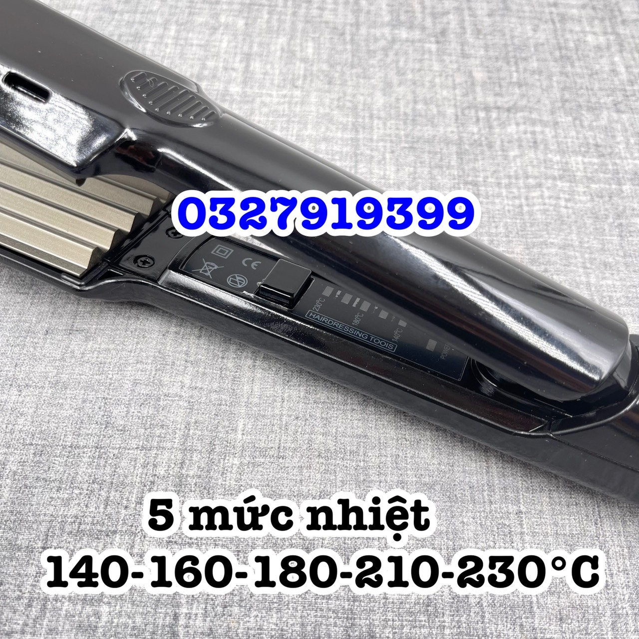 HQ 289 Máy bấm tóc bản lớn chất liệu cao cấp an toàn 5 mức chỉnh nhiệt bề mặt tiếp xúc lớn dây xoay 360 độ thiết kế gọn nhẹ màu hồng & đen công suất 45W-80W bảo hành 03 tháng