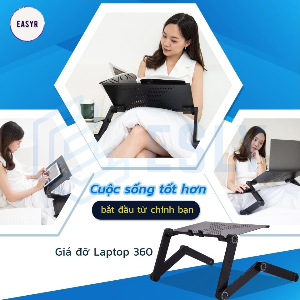 [HCM]Giá Đỡ Laptop 360 Độ EASYR