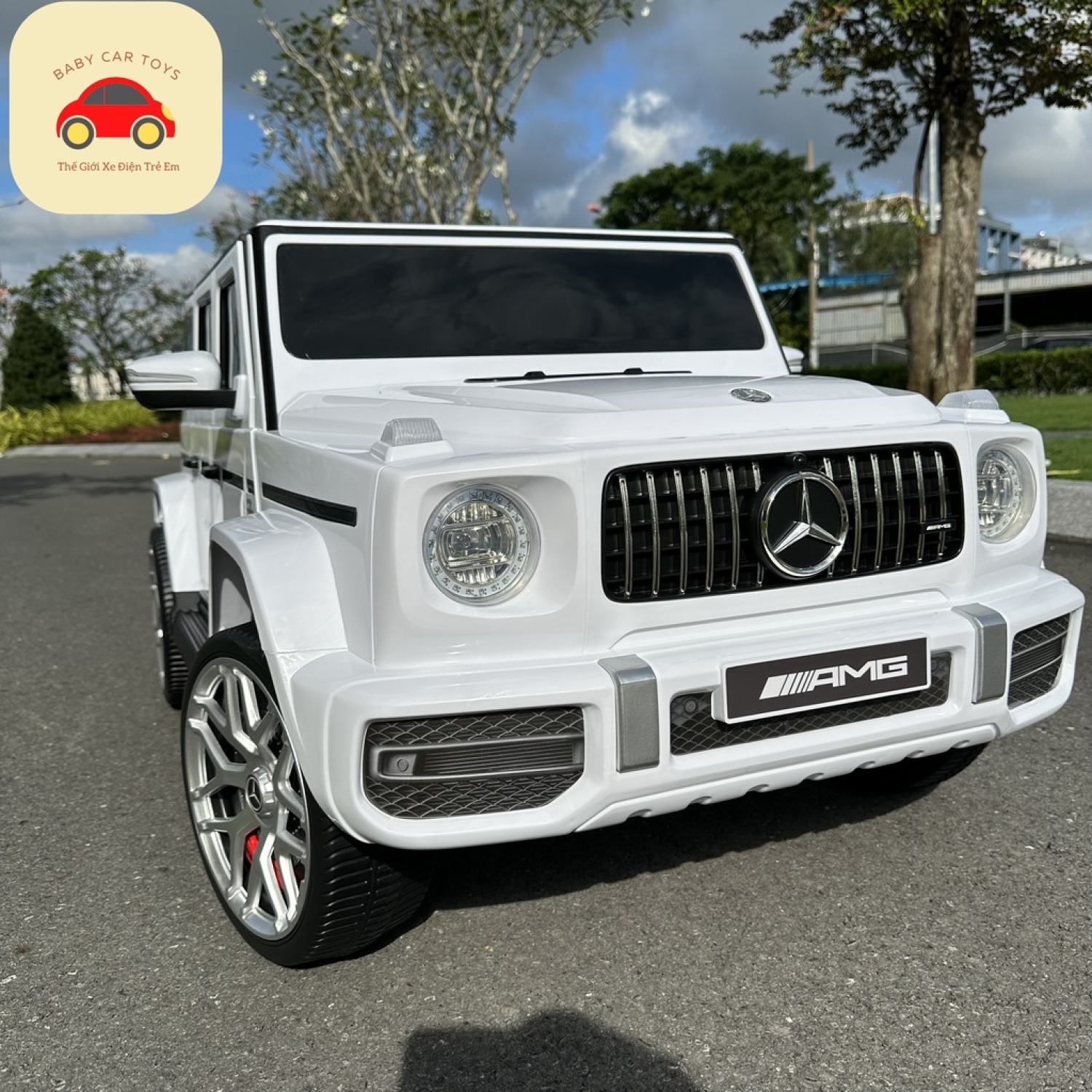 Xe ô tô điện trẻ em Mercedes G63 Bản Quyền, 2 động cơ lớn siêu mạnh