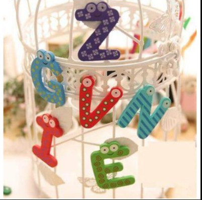 Bộ chữ số gỗ nam châm (Wooden Magnetic Letters/Numbers)