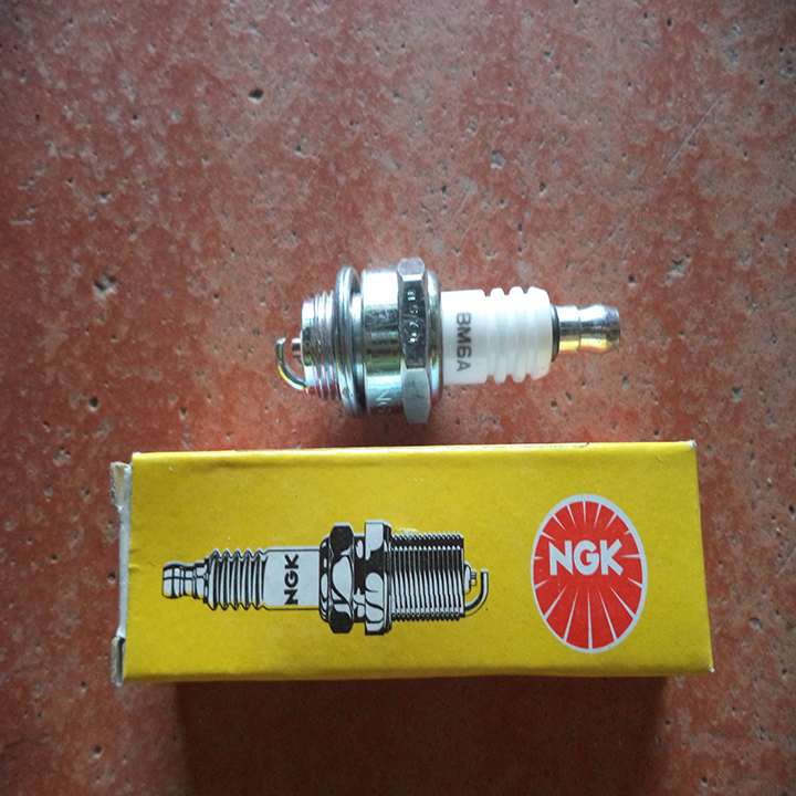 Bugi NGK 2 thì máy cắt cỏ,máy cưa gỗ,máy phát điện,máy đầm ( mã BM6A)