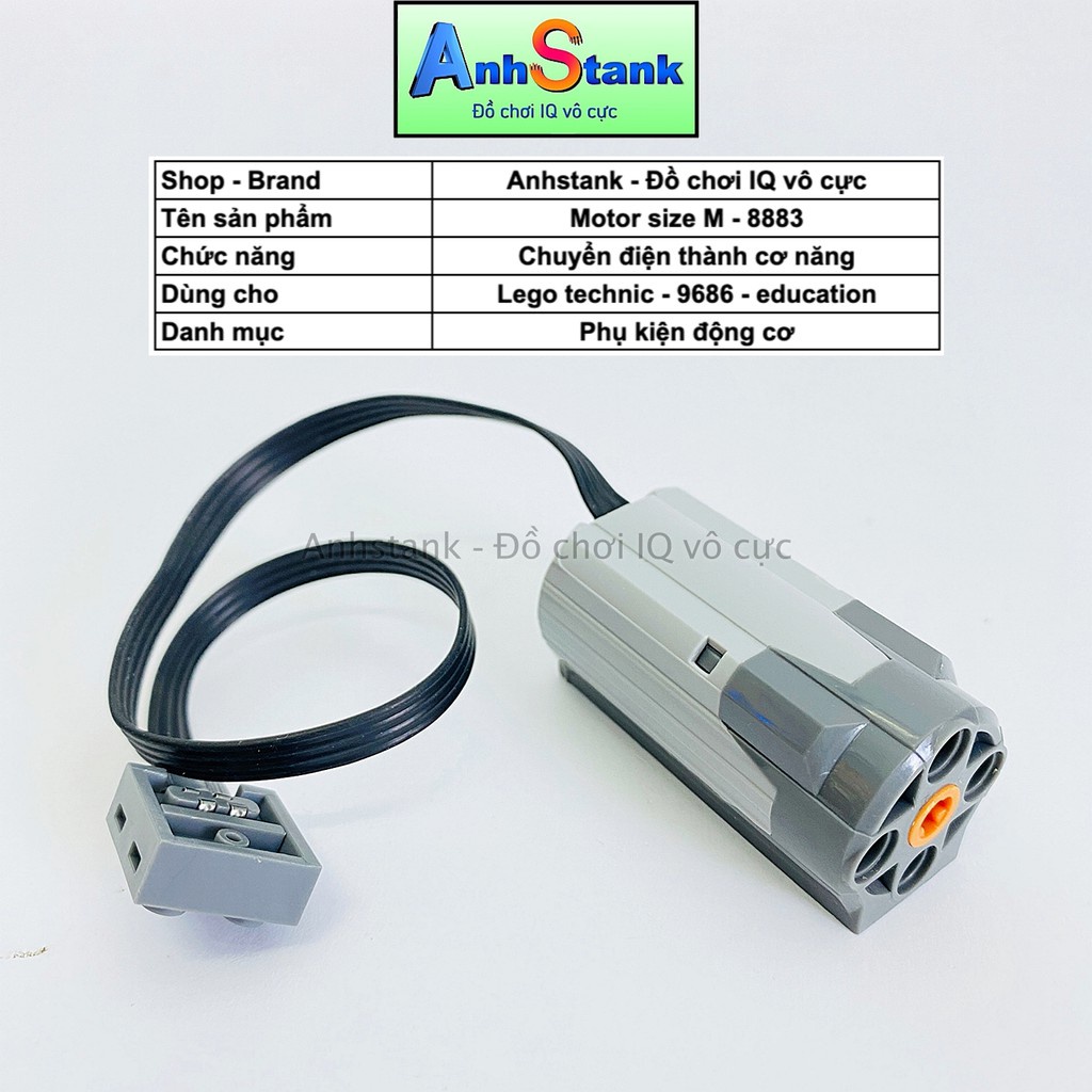 Motor đồ chơi Cỡ M 8883 Tương Thích 9686-Education-technic