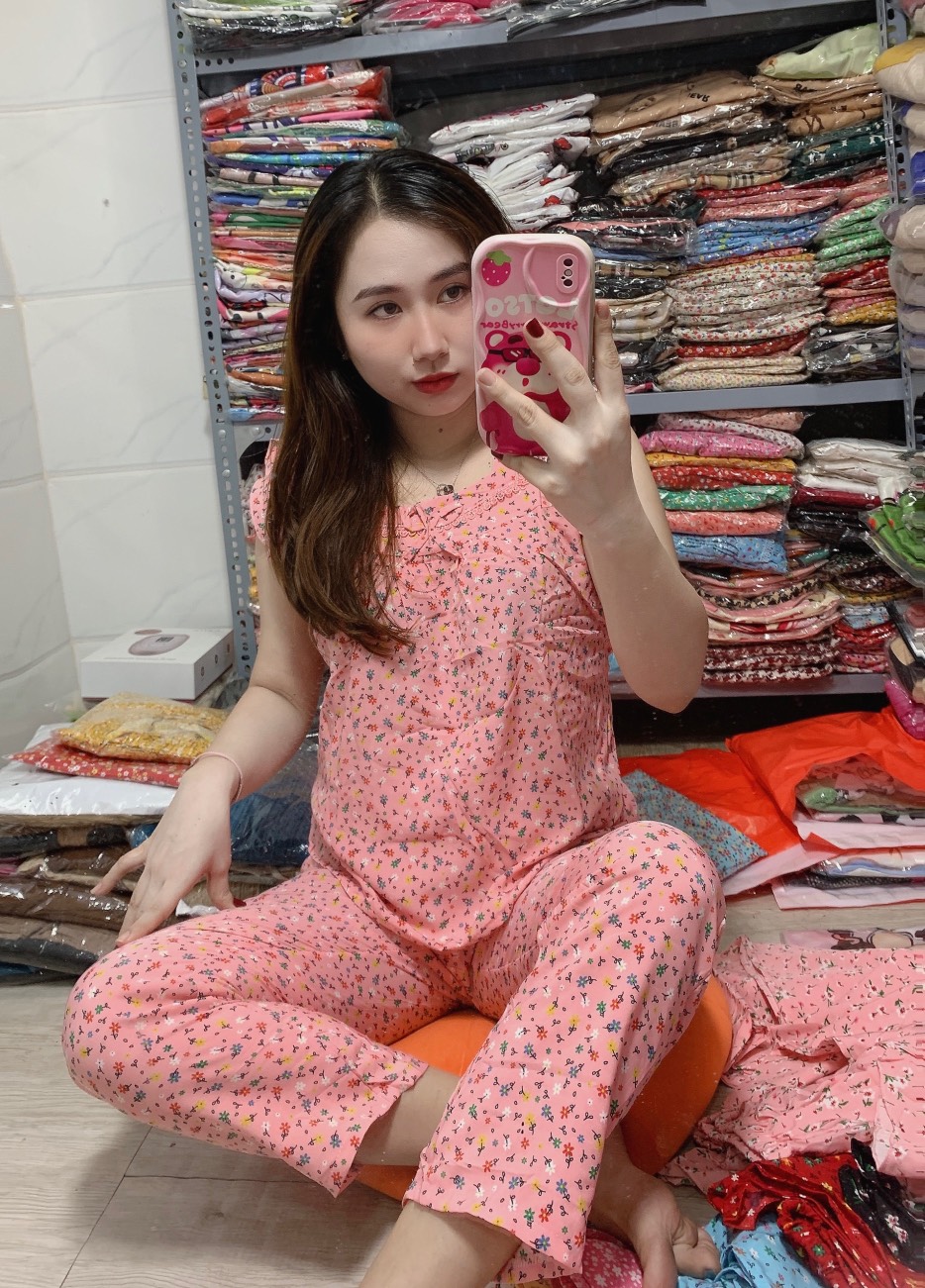 (GIÁ SỐC) Đồ bộ mặc nhà lụa mango có túi dưới 58kg