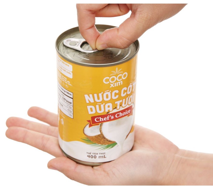 Nước cốt dừa tươi chef's choice Cocoxim lon 400ml