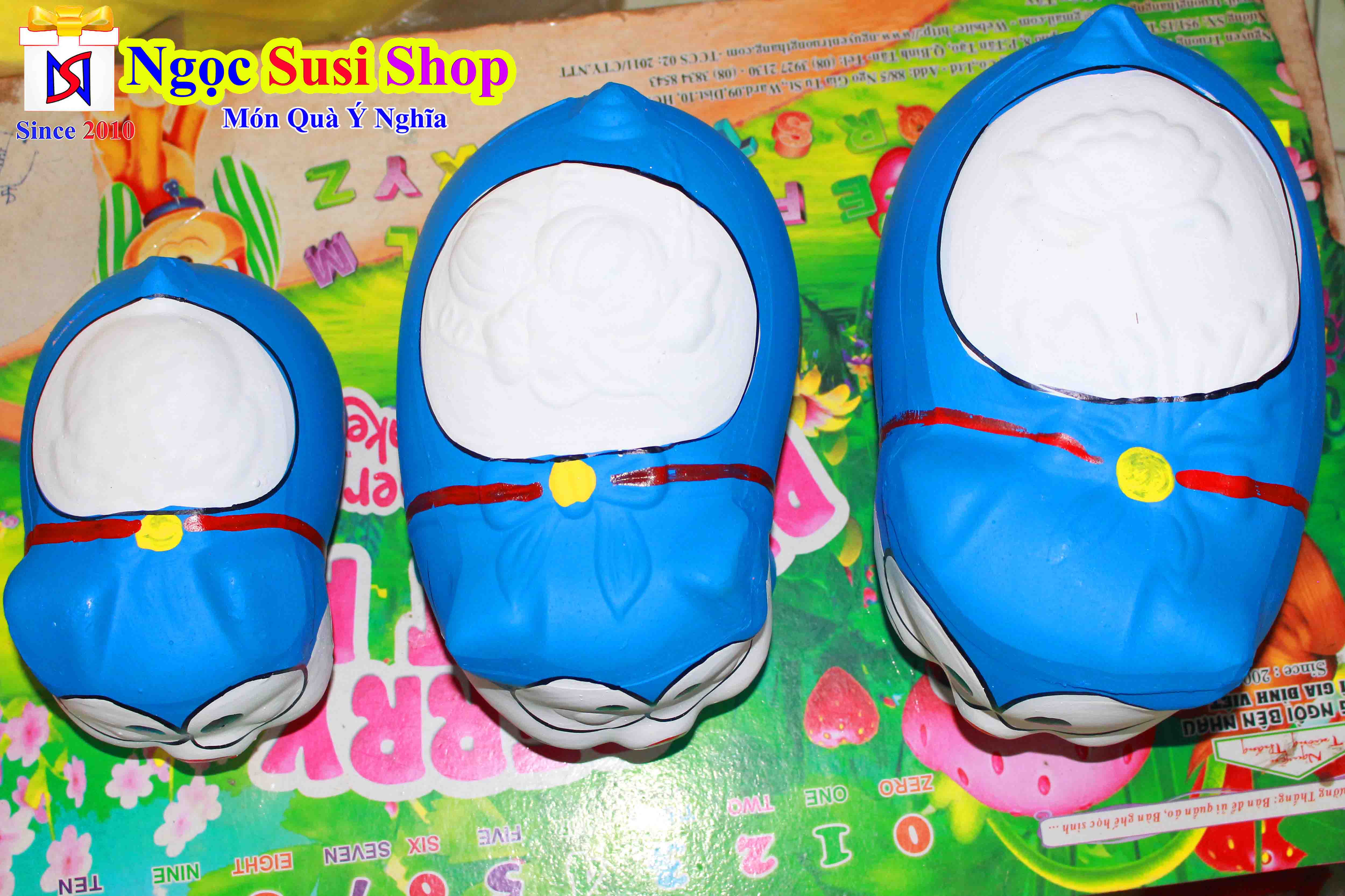 [Cực Đẹp] HEO ĐẤT TIẾT KIỆM DOREMON ĐÔRÊMON SIÊU CUTE [ MUA CHỌN SIZE]