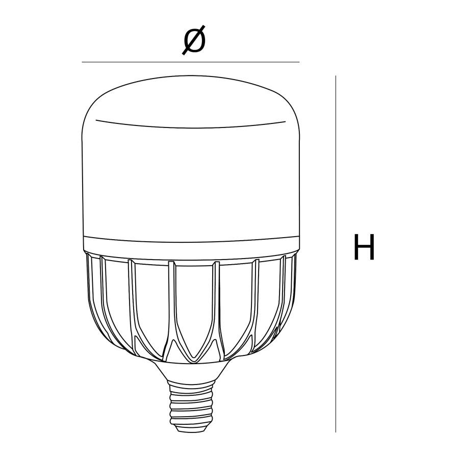 Bóng led bulb trụ E27 40W Nanoco NLB406 trắng [Gian hàng uy tín]