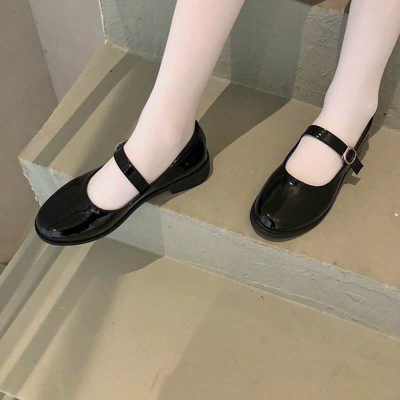 Giày búp bê MarryJane-Giày búp bê mũi tròn