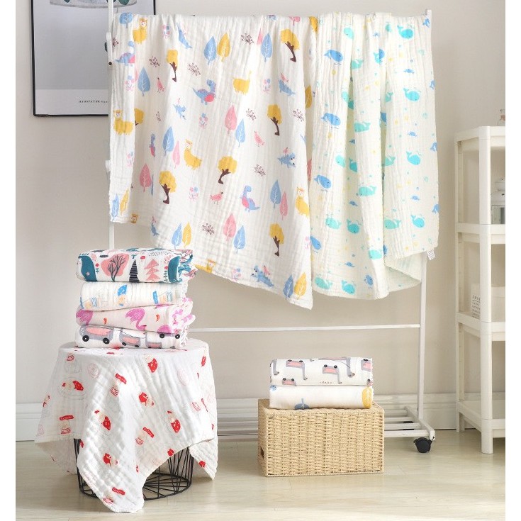Khăn xô tắm 6 lớp cho bé