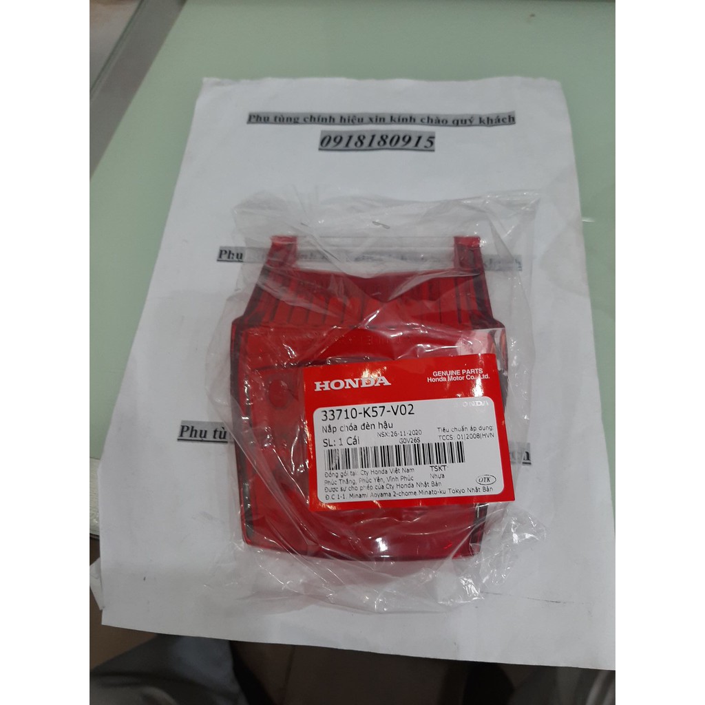 Nắp chụp đèn hậu Blade 110 (Wave blade 110) (1 miếng đỏ + 2 miếng xi nhan phải và trái) Chính hiệu Honda Motor VN