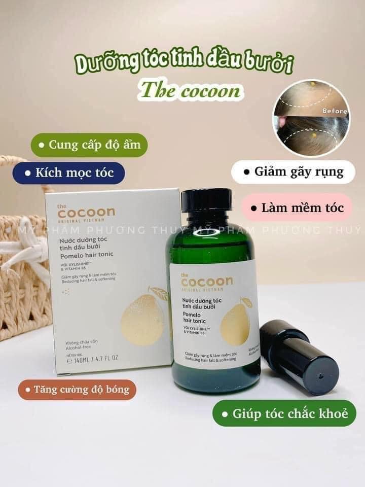 Xịt dưỡng tóc tinh dầu bưởi cocoon 140ml