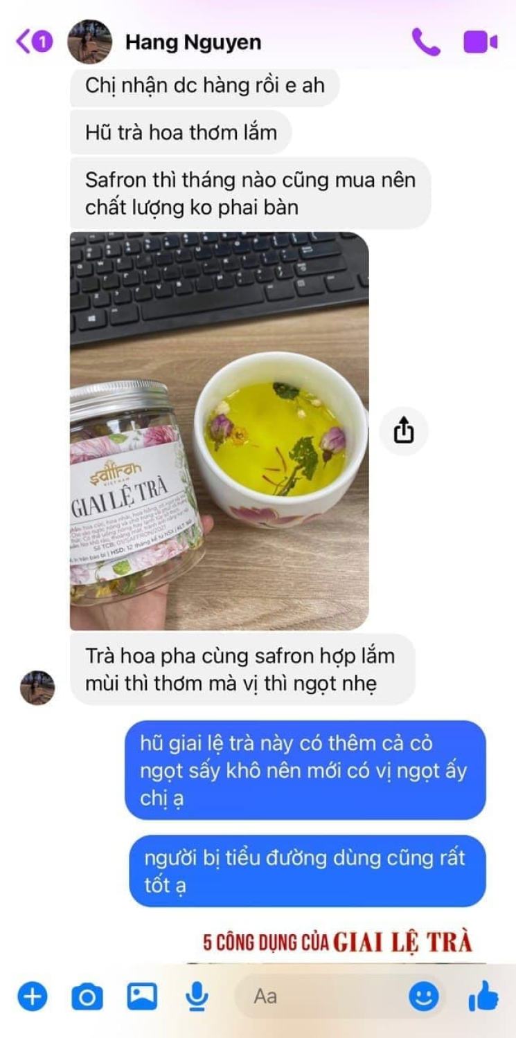 Giai Lệ Trà 16Gram – Trà hoa thảo mộc