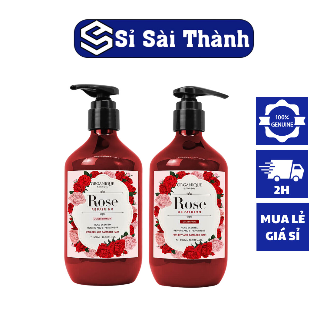 Dầu Gội, Dầu xả Dưỡng Tóc Hoa Hồng Organique Rose Repairing Shampoo/Conditioner 500ml