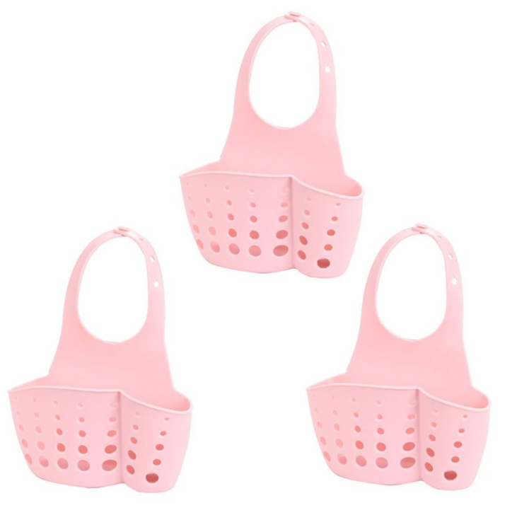 [HCM]Bộ 3 Giỏ treo bồn rửa chén - giỏ treo bồn rửa bát ( nhiều màu)
