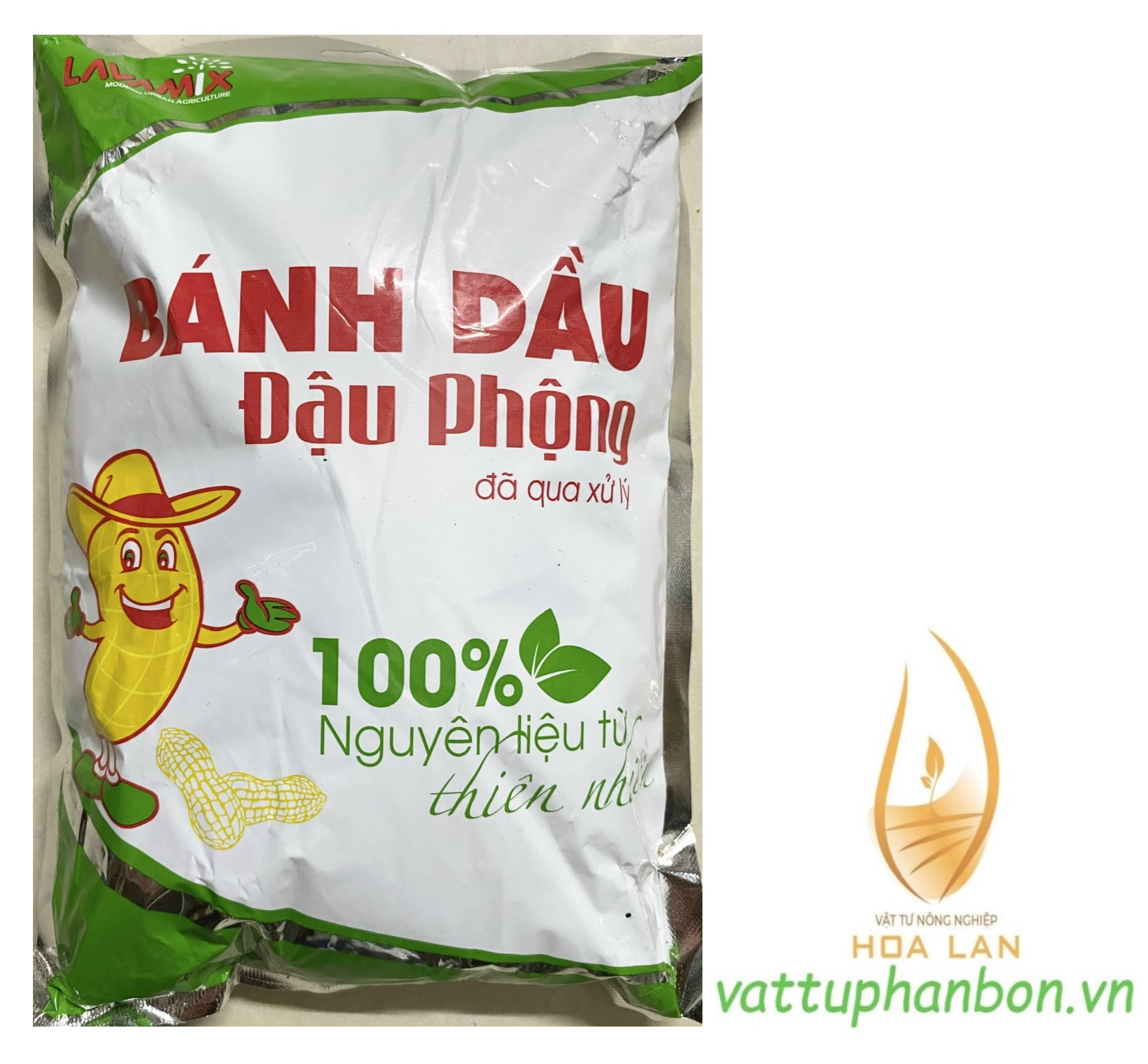 Phân bón hữu cơ bánh dầu đậu phộng - đã qua xử lý lavamix - #102a# 1kg