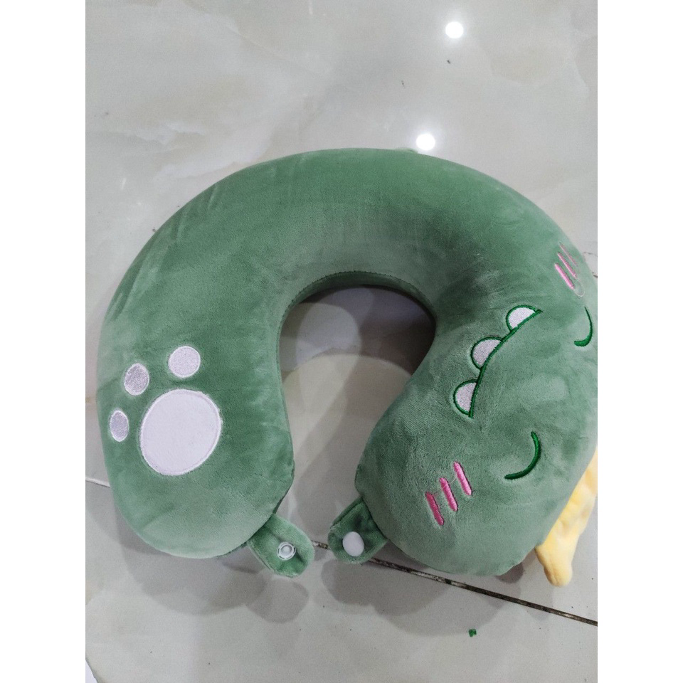 Gối chữ u gối cổ tựa đầu ô tô chữ c gối văn phòng hoặc kê cổ đi tàu xe xe hơi máy bay du lịch gối chữ u cao su non