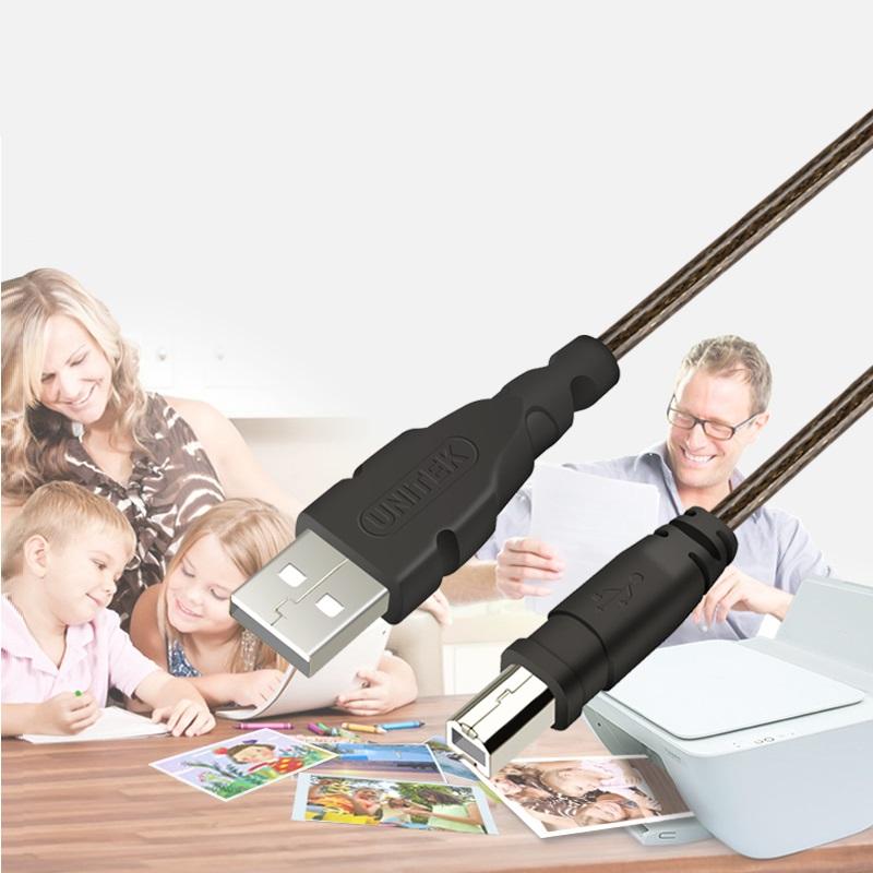 Cáp tín hiệu USB máy in, máy scan 1.8m Unitek Y-C419